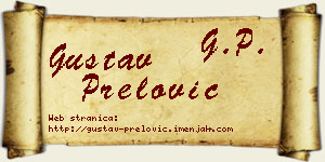 Gustav Prelović vizit kartica